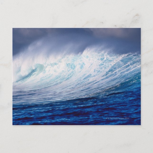 a wave building postcard (Front)