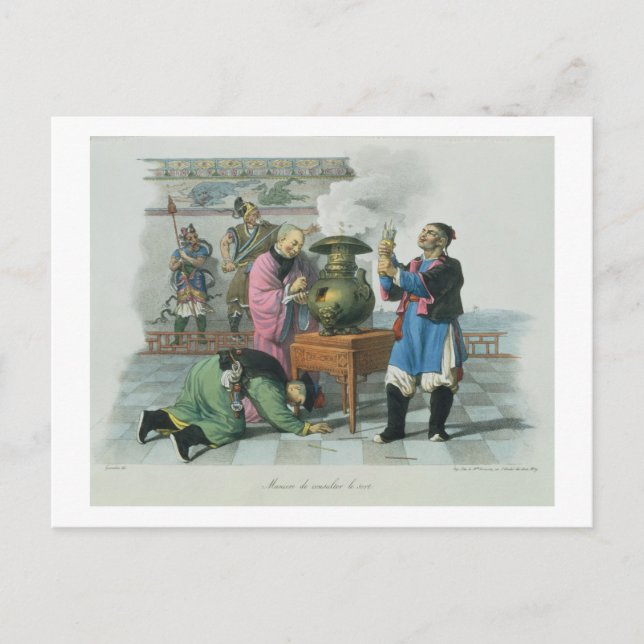 A Way of Telling the Future, engraved by Mlle. For Postcard (Front)