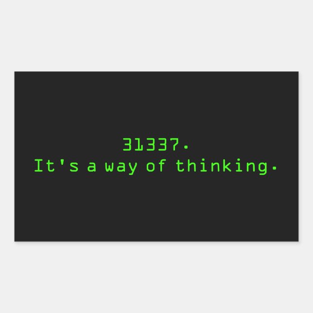 A way of thinking sticker (Front)