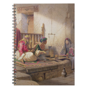 A weaver in Esna, one of 24 illustrations produced Notebook