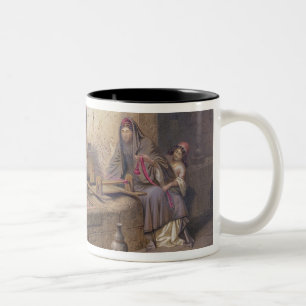A weaver in Esna, one of 24 illustrations produced Two-Tone Coffee Mug