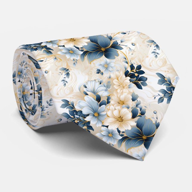 A Wedding Floral Series Design 12 Tie (Rolled)