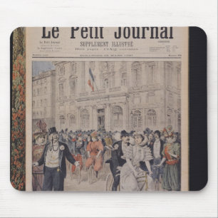 A Wedding on a Bicycle Mouse Pad