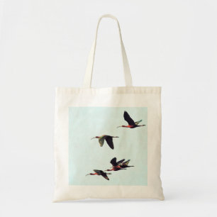 A Wedge of Ibises In Flight Tote Bag