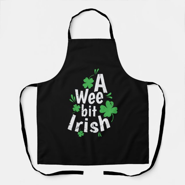 A Wee bit Irish St. Patricks Day Apron (Front)