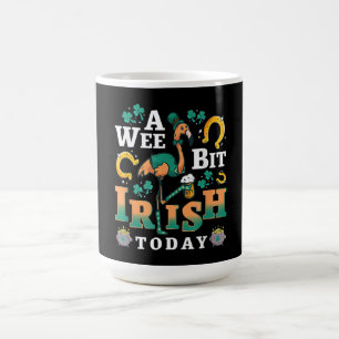 A Wee Bit Irish Today St. Patrick’S Day Flamingo Coffee Mug