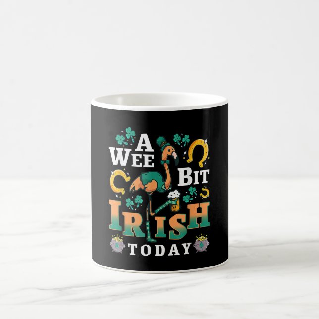 A Wee Bit Irish Today | St. Patrick’S Day Flamingo Coffee Mug (Center)