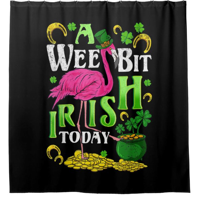 A Wee Bit Irish Today St. Patricks Day Flamingo (Front)