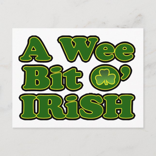 A Wee Bit O Irish Postcard (Front)