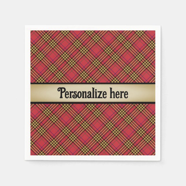 A Wee Dram of Scotch Napkin (Front)