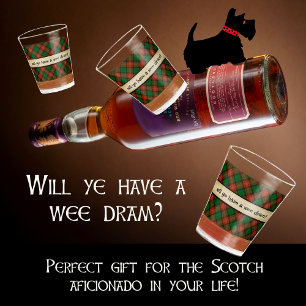 A Wee Dram of Scotch Shot Glass