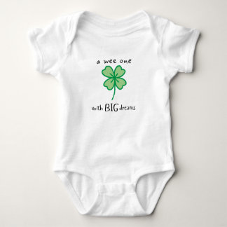 A wee one with BIG dreams baby bodysuit