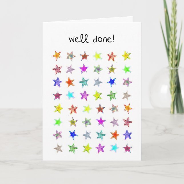 A Well done card (Front)