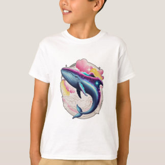 A whale swimming through space T-Shirt