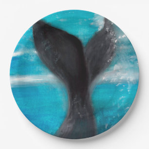 A Whale's Tail   Paper Plate