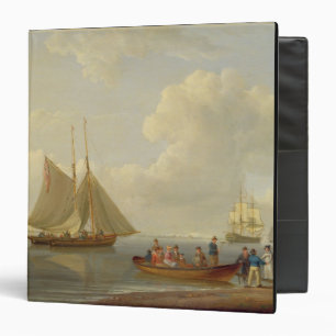 A Wherry Taking Passengers out to Two Anchored Pac Binder