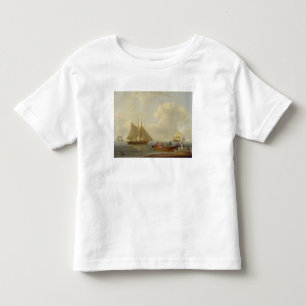 A Wherry Taking Passengers out to Two Anchored Pac Toddler T-shirt
