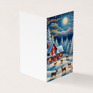 A whimsical Christmas card