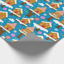 A whimsical Christmas gingerbread house pattern