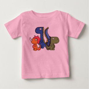 A whimsical dinosaur friend, cute and adorable. baby T-Shirt