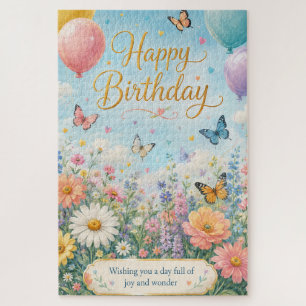 A Whimsical Garden Celebration Jigsaw Puzzle