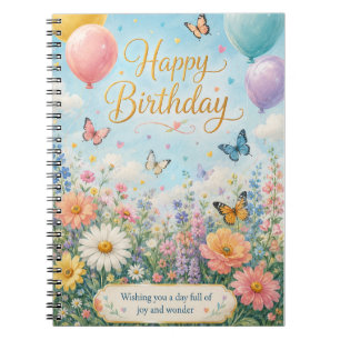 A Whimsical Garden Celebration Notebook