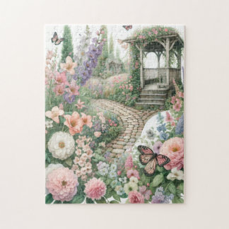 A whimsical garden puzzle