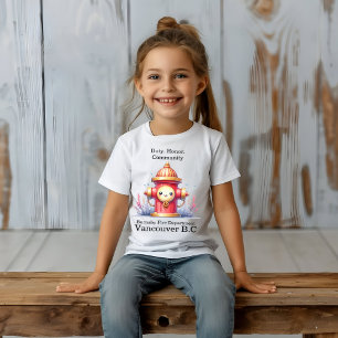 A whimsical hydrant in a vibrant garden setting T-Shirt