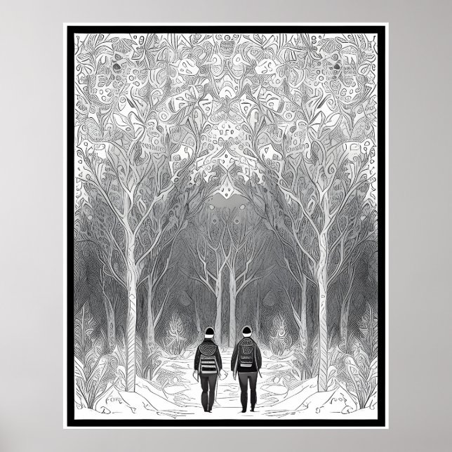 A Whimsical Journey Through the Enchanted Forest Poster (Front)