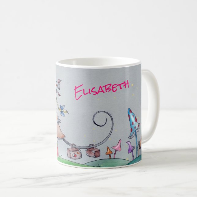 A Whimsical Mouse Artiste Mug (Front Right)