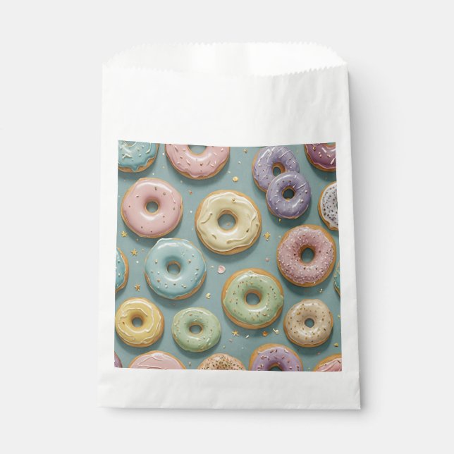 A Whimsical Pastel Donut Dream Favour Bag (Front)