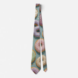 A Whimsical Pastel Donut Dream Tie