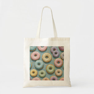 A Whimsical Pastel Donut Dream Tote Bag