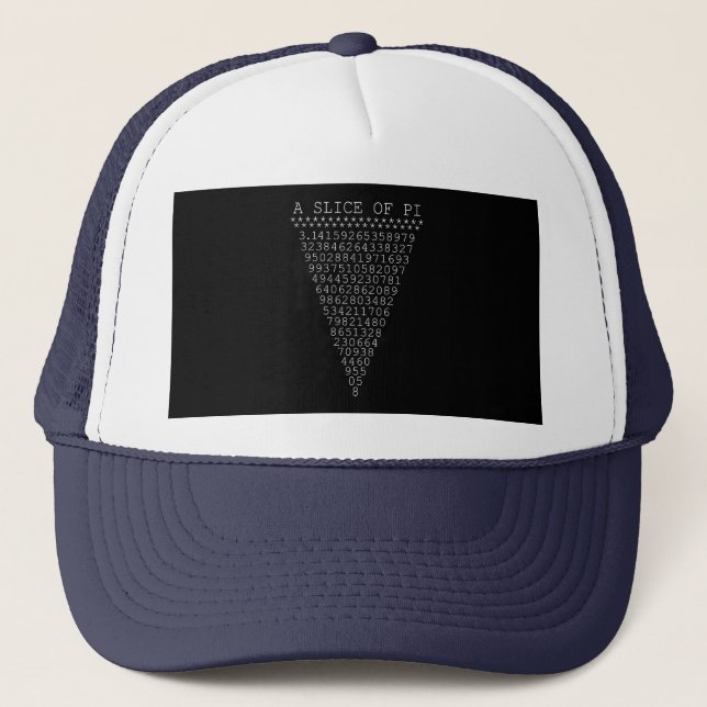 A Whimsical Slice of Pi Trucker Hat (Front)