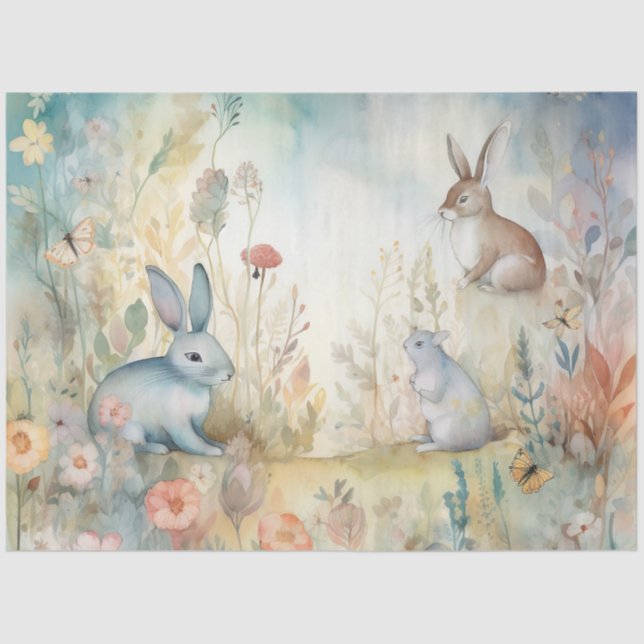 A Whimsical Woodland Series Design 2 Tissue Paper (Front)