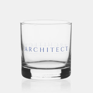 À Whisky ARCHITECTE Rocks Verre / Bleu marine