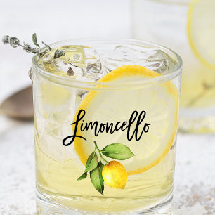 À Whisky Bracelet Aquarelle Citron Limoncello Verre