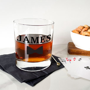À Whisky Cravate Bow Groomsman Classic Verre Vin Stemless