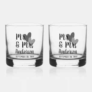 À Whisky Ensemble de verre Stemless Rocks personnalisé Mr &