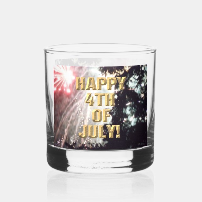À Whisky Feux d'artifice 14 roches 4 juillet verre (Recto)