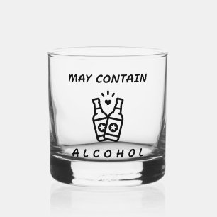 À Whisky Peut contenir de l'alcool Rocks Verre – Bouteilles