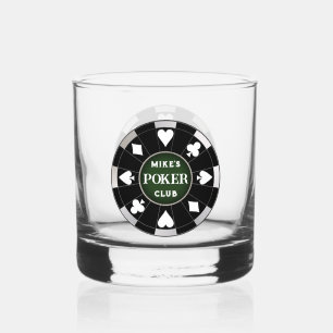 À Whisky Poker Club Chip Whiskey Rocks Verre Drinkware