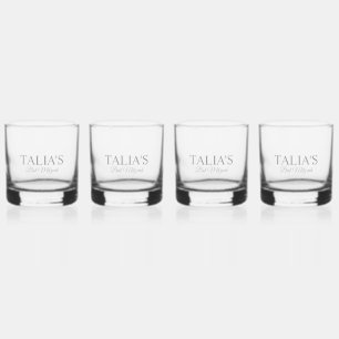 À Whisky Verre Bat mitzvah personnalisé