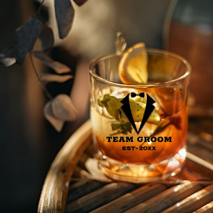 À Whisky Verre de proposition pour garçons d'honneur, Team