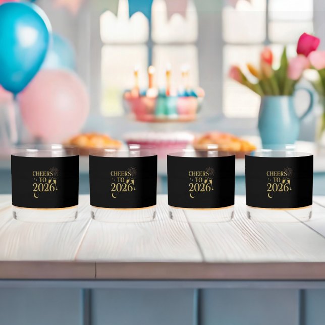 À Whisky Verre Whiskey 2026 - Elégant noir & or (Insitu (Baby Shower))