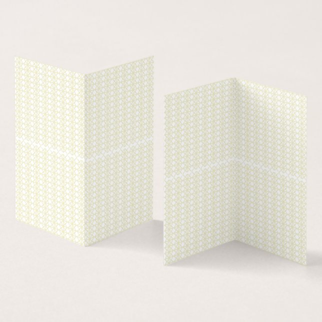 a white and gold geometric pattern (Inside and Outside)