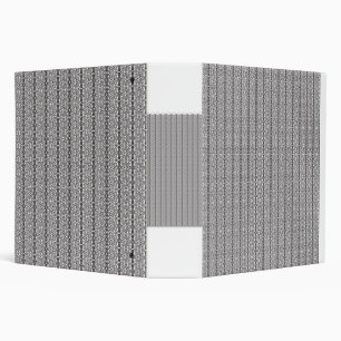 A white and grey geometric pattern fills the image binder