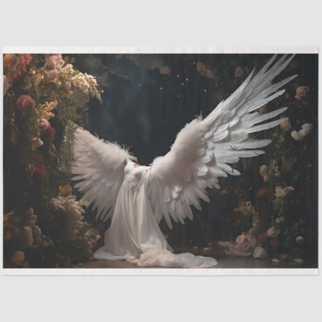 A White Angel Series Design 12 Tissue Paper (Front)