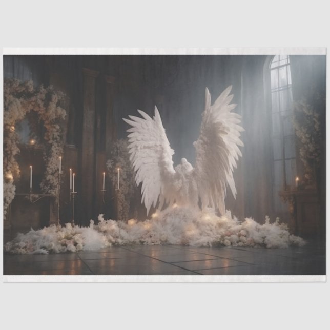 A White Angel Series Design 1 Tissue Paper (Front)