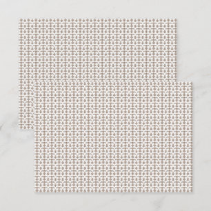 a white background with a brown pattern on it thank you card
